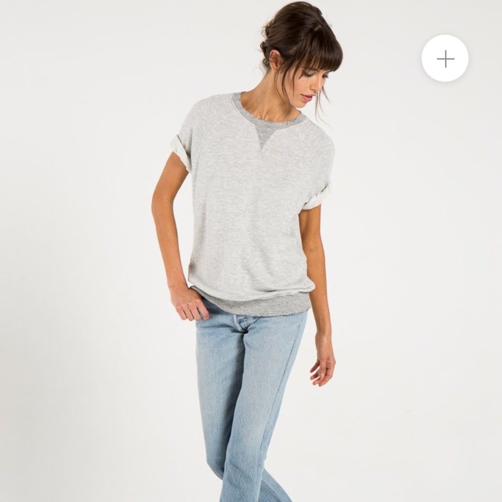 MATIERE PORTUGUESE TERRY SHORT SLEEVE SWEATSHIRT